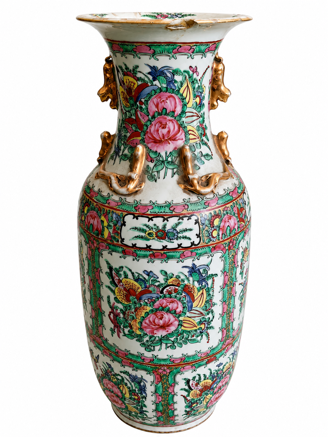 Grande Jarra Decorativa em Porcelana de Inspiração Oriental